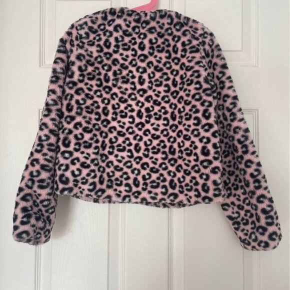 Gymboree Girls Leopard Faux Fur Coat - Picture 5 of 5